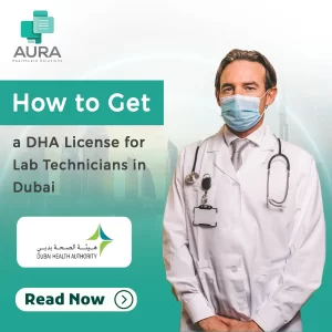 How to get DHA license for lab technician